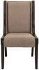 International Furniture Direct Balam Brown/Stained Dark High Backrest Side Chair-2