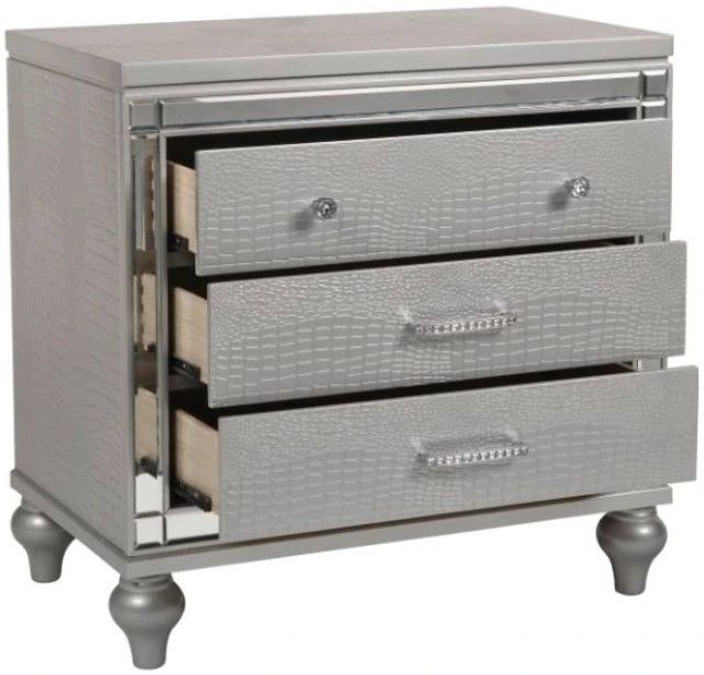 New Classic® Home Furnishings Valentino Silver Nightstand-3