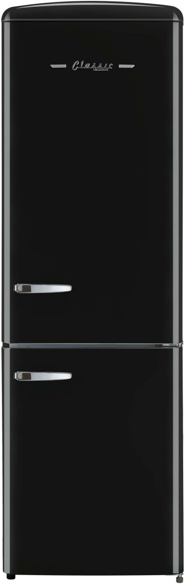 Unique® Appliances Classic Retro 12.0 Cu. Ft. Midnight Black Bottom Freezer Refrigerator-0