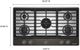 KitchenAid® 36" Black Ore Gas Cooktop with 5 Burners and Integrated Wok Grate-2