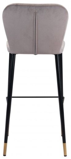 Zuo® Modern Manchester 2-Piece Gray Bar Chairs-3