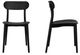Moe's Home Collection Kent 2-Piece Black Polypropylene Outdoor Dining Chair Set-1
