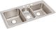 Elkay Lustertone® Classic Lustrous Satin 43" x 22" x 10" 3-Hole Triple Bowl Drop-In Sink-0