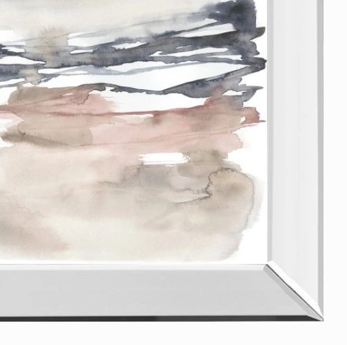 Classy Art Tiered Horizon Line I by Jennifer Goldberger Mirrored Frame Wall Art-1