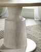 Hooker® Furniture Cascade Terrain Pedestal Dining Table with Textured Gesso Base-3