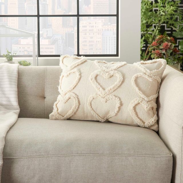 Nourison Home™ Lifestyles Cream 14" Throw Pillow-1