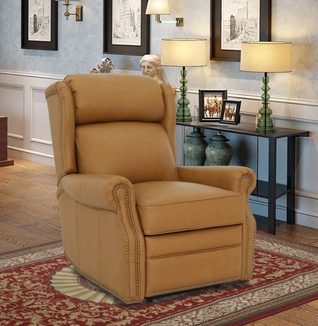 BarcaLounger® Gabby Santa Fe Brandy Leather Power Recliner-2