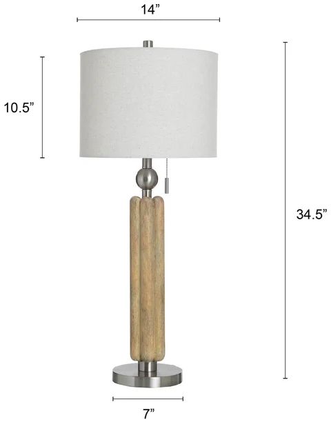 Stylecraft Chadron Silver Table Lamp-2