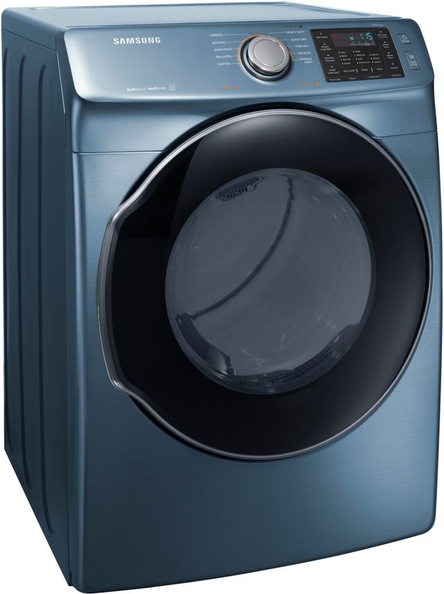 Samsung 7.4 Cu. Ft. Azure Blue Front Load Gas Dryer-2
