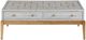 Bassett Mirror Perrine Graphite Gray Rectangular Cocktail Table with Gold Base-1