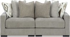 Signature Design by Ashley® Asland Court 2-Piece Pebble Loveseat Sectional