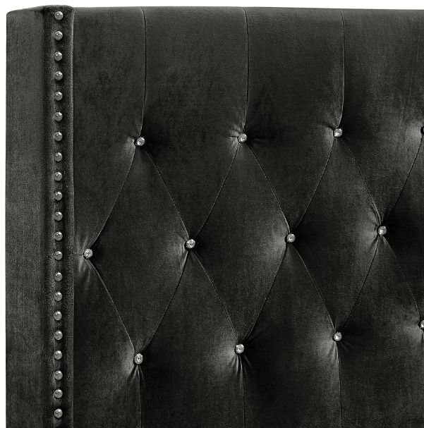 New Classic® Home Furnishings Huxley Black Queen Panel Bed-3