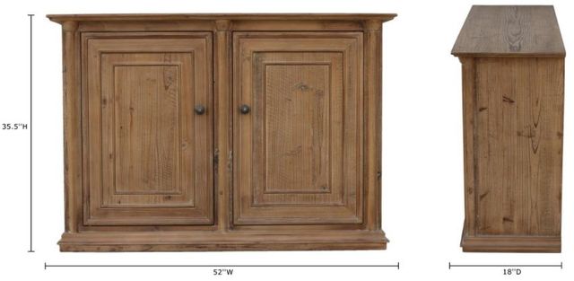 Nest Home Collections Josephine Warm Natural Two-Door Cabinet-2