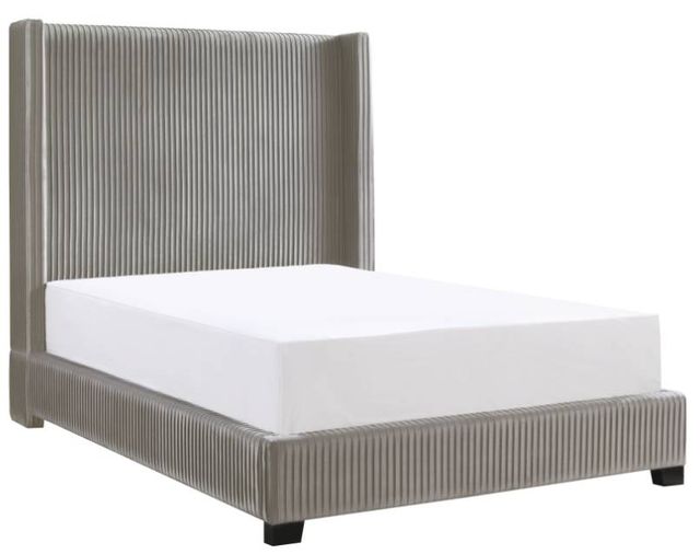 Mazin Furniture Glenbury Taupe Eastern King Upholstered Panel Bed-0