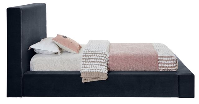 Meridian Furniture Dorian Navy Twin Upholstered Panel Bed-2