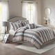 Olliix by Madison Park Zuri Blush and Grey Full/Queen Faux Fur Comforter Set-5