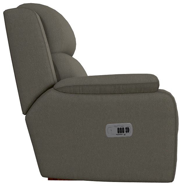 La-Z-Boy® Dorian Smoke Power Rocking Recliner with Headrest-3