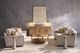 Fairfield® Alchemy Biscotti Credenza with Marble Top-1