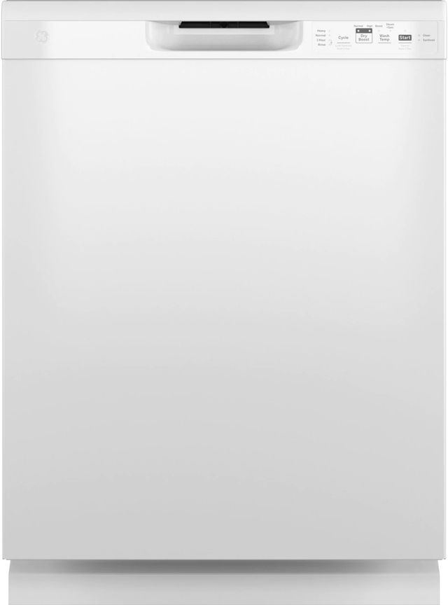 GE® 24" White Built In Dishwasher-0