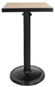 CabanaCoast® Customizable Kensington Wooden 24" Outdoor Square Pedestal Balcony Table-1