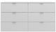 HH2 Home Delmar Matte White Drawer Dresser-1