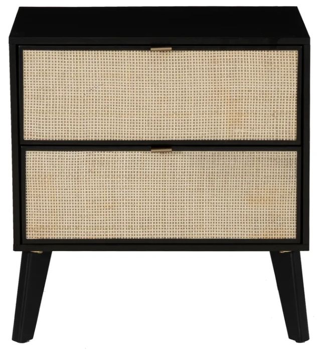 Powell® Claudette Black Nightstand-3