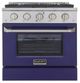 Kucht Professional KNG Series 30" Stainless Steel Pro Style Natural Gas Range with Blue Door-0