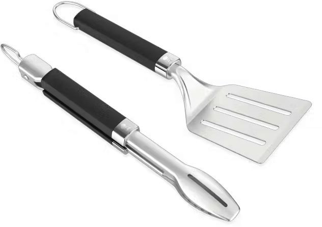 Weber® 2 Piece Grill Tools Set with Spatula and Tongs-2