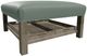 Craftmaster® Customizable CM Leather Cocktail Ottoman with 2-Trays-2