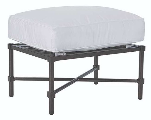 Lane Venture® Langham White Ottoman-0