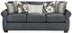 Fusion Furniture Argo Ash Gray 93" Sofa-0