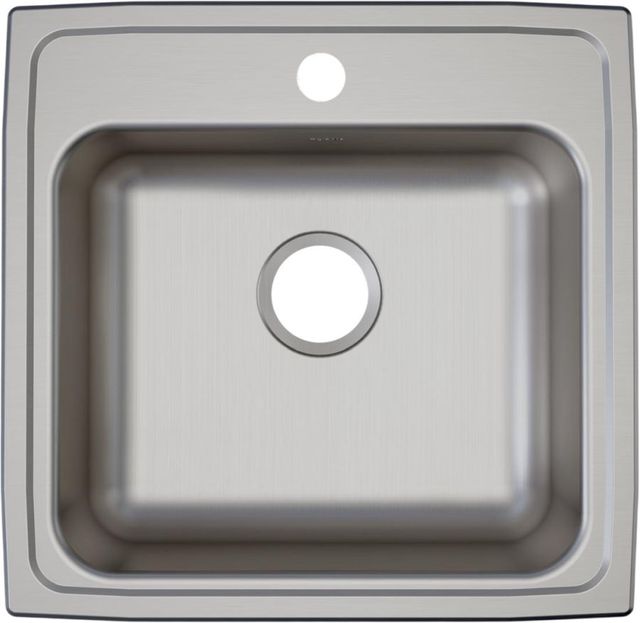 Elkay Lustertone® Classic Lustrous Satin 19-1/2" x 19" x 5-1/2" 3-Hole Single Bowl Drop-In ADA Sink-1