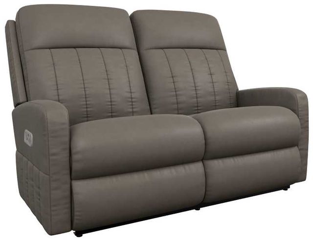 La-Z-Boy® Finley Otter Leather Power Wall Reclining Loveseat with Headrest and Lumbar-0