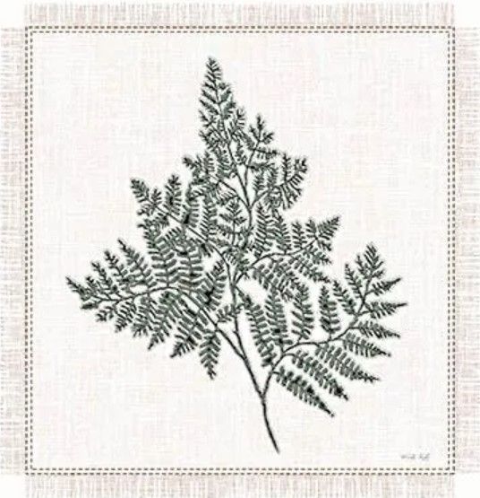 Classy Art Embroidered Leaves V by Cindy Jacobs Wall Art-1