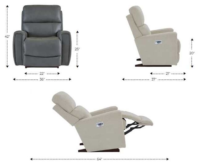 La-Z-Boy® Apollo Horizon Power Rocking Recliner with Headrest and Lumbar-2