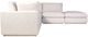 Moe's Home Collection Justin Dream 5-Piece Taupe L-Shaped Modular Sectional and Ottoman-1