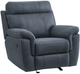 Homelegance® Clifton Blue Manual Glider Recliner-0