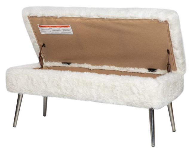Jofran Inc. Huggy Natural Storage Bench-3