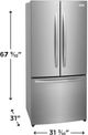 Frigidaire 31" 17.6 Cu. Ft. Stainless Steel Counter Depth French Door Refrigerator-2