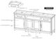 International Furniture Direct Natural Parota Rich Brown TV Stand-2