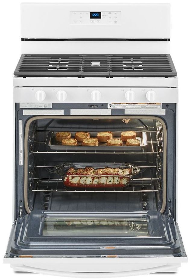 Whirlpool® 30" White Freestanding Gas Range-2