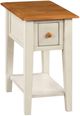 TEI Quinton Pecan End Table with Sand Base-0