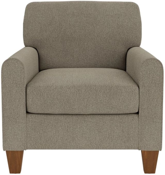 Flexsteel® Customizable Moxy Square Cushion with Rounded Mailbox Arm Chair -4
