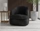 International Furniture Direct Tumbi Black Swivel Accent Chair-2