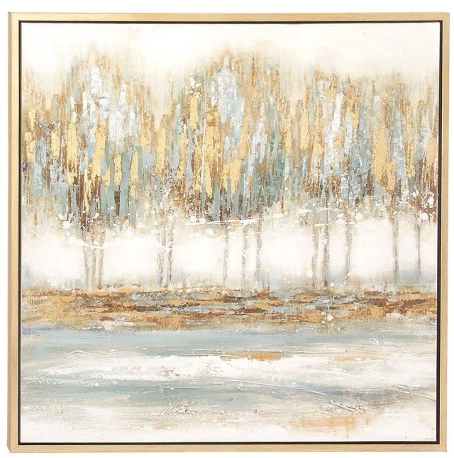 Deco Marche Blue Canvas Tree Wall Art-0
