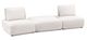 Furniture of America® Stavanger White 2-Seater with Square Ottoman-0