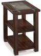 Magnussen Home® Roanoke Cherry Chairside End Table with Slate Top -0