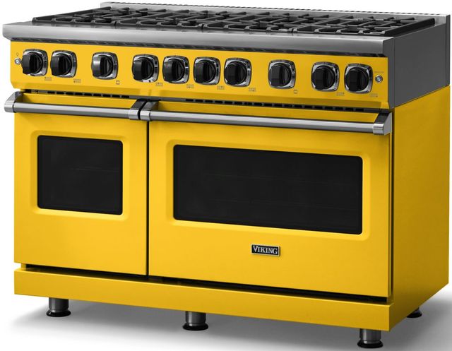 Viking® 7 Series 48'' Daffodil Pro Style Natural Gas Range-3