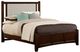 Vaughan-Bassett Bonanza Cherry/Gray Full Upholstered Panel Bed-0