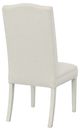 Fairfield® Customizable Entree Dining Camel Tall Back Dining Chair with Linen Legs and Buttons-3